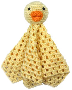 Lady Duck, virkad snuttefilt från NatureZoo